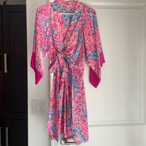 Lilly Pulitzer silk kimono dress